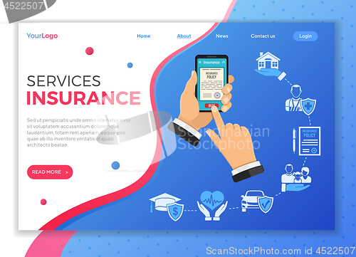 Image of Online Insurance Services Concept