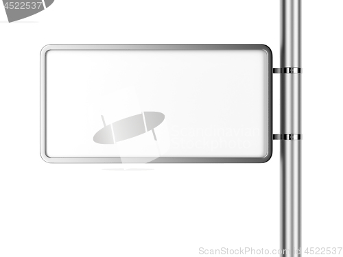 Image of Blank billboard on a column