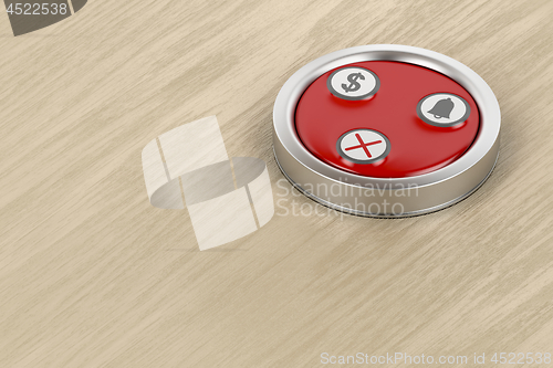 Image of Call button at the restaurant