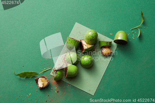 Image of candy green chocolate
