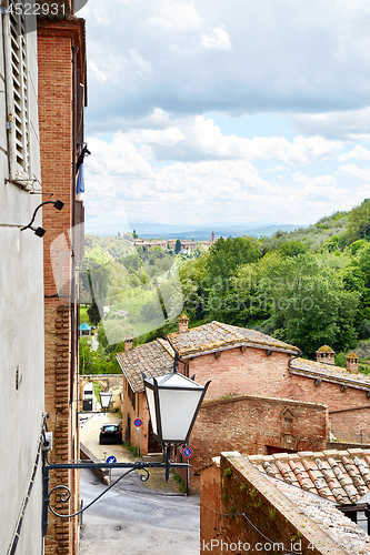 Image of Panoramic view of Siena city, Italy