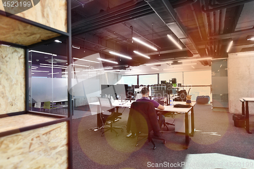 Image of software developers working at office