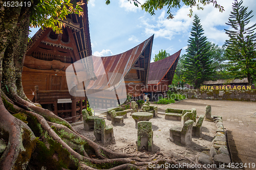 Image of Stone chairs of Ambarita