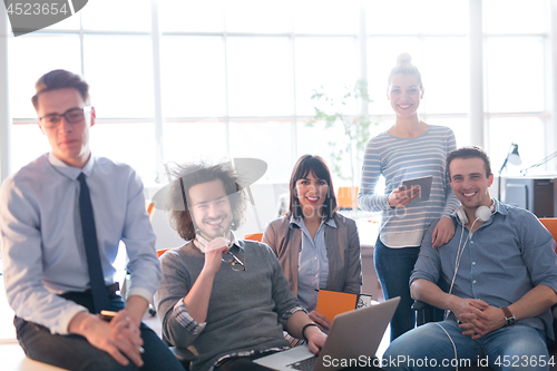 Image of Portrait of a business team At A Meeting
