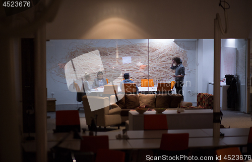 Image of Business Team At A Meeting at modern office building