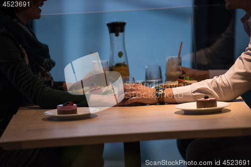 Image of Couple on a romantic dinner at the restaurant