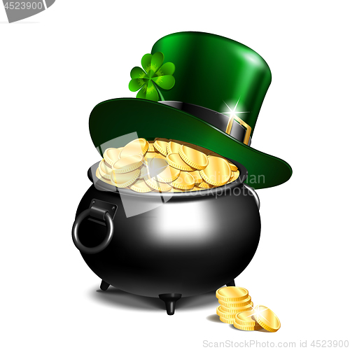 Image of Leprechaun hat and pot of gold