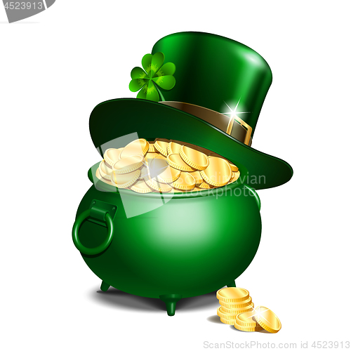 Image of Leprechaun hat and pot of gold