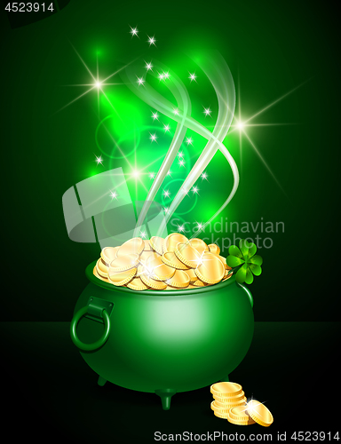 Image of St. Patricks Day symbol green pot