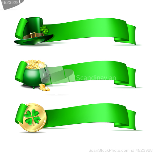 Image of Patricks Day banners.