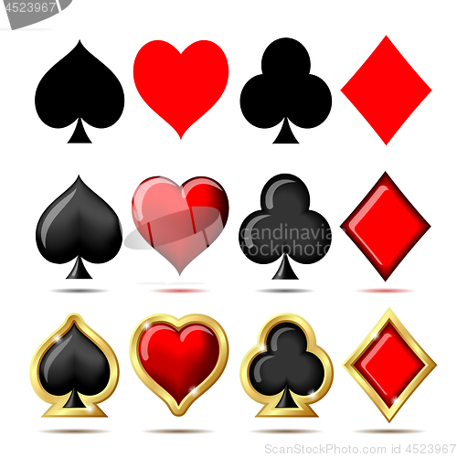 Image of 3d Suit of playing cards.