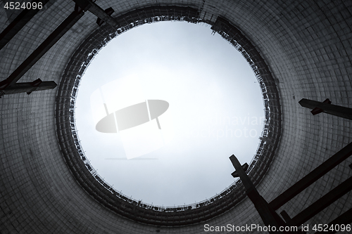 Image of Cooling Tower of Reactor Number 5 In at Chernobyl Nuclear Power Plant, 2019