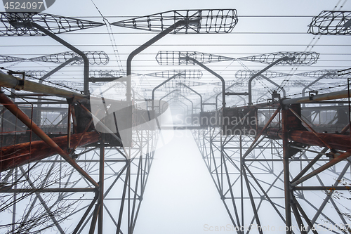 Image of Duga Antenna Complex in Chernobyl Exclusion zone 2019