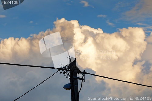 Image of Photo of the sky with clouds