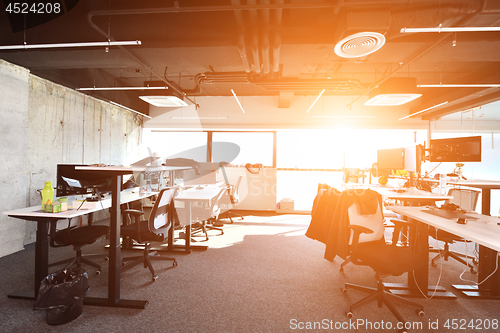 Image of Empty Modern open plan Office