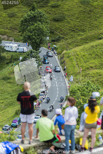 Image of The Cyclist Vasili Kiryienka on Col de Peyresourde - Tour de Fra