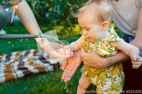 Image of The watering can for the garden and baby