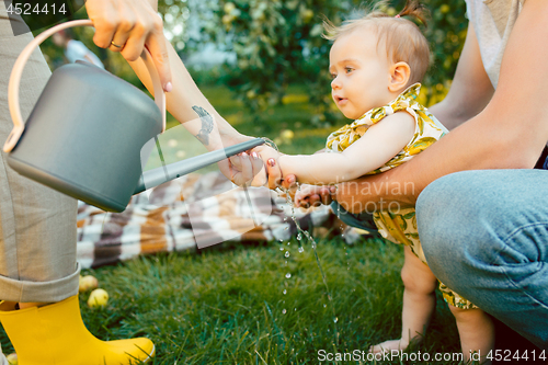 Image of The watering can for the garden and baby