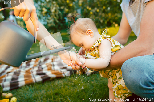 Image of The watering can for the garden and baby