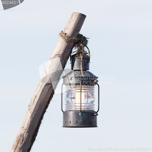 Image of Simple street lamp-post