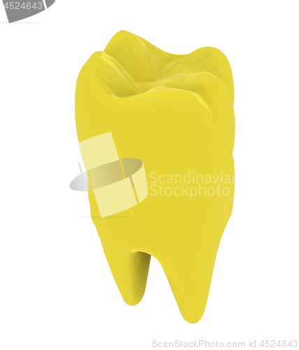 Image of Colorful tooth. 3d illustration