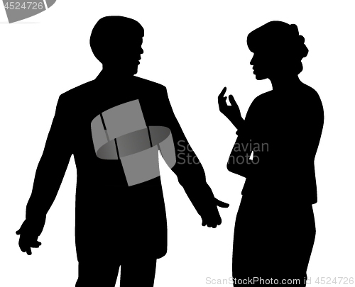 Image of Man and woman arguing