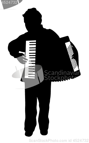 Image of Boy playing accordion