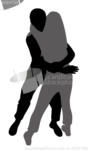 Image of Couple passionately hug