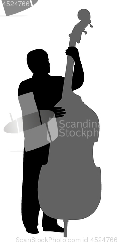 Image of Man playing contrabass