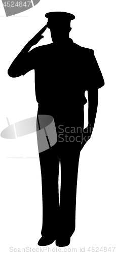 Image of Saluting