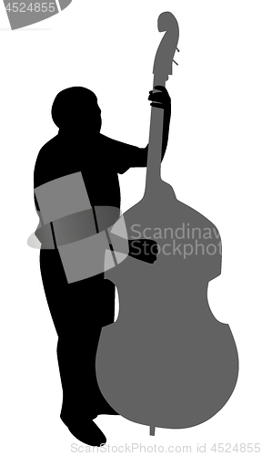 Image of Man playing contrabass