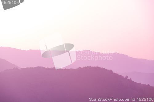 Image of ultra violet purple summer landscape