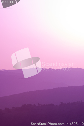 Image of ultra violet purple summer landscape