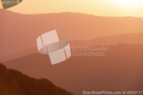 Image of ultra violet purple summer landscape