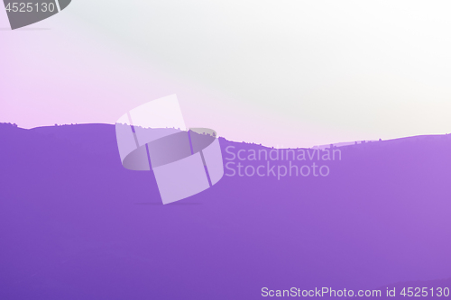 Image of ultra violet purple summer landscape