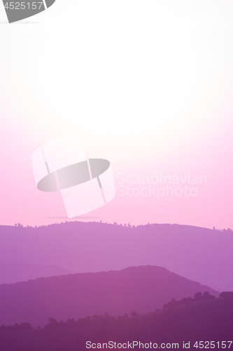 Image of ultra violet purple summer landscape