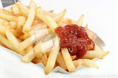 Image of French fries with catchup