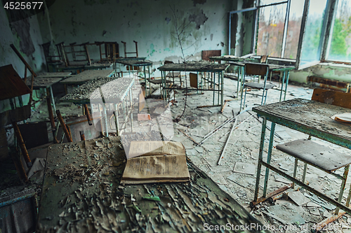 Image of Abandoned Classroom in School number 5 of Pripyat, Chernobyl Exclusion Zone 2019