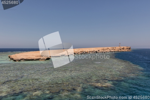 Image of Small island with coral reef