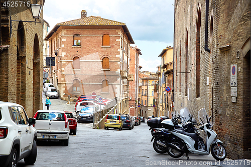 Image of Street wiev of Siena, Italy