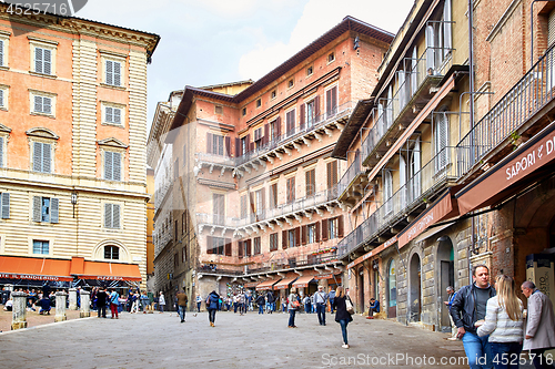 Image of View of Piazza del Campo square in Siena