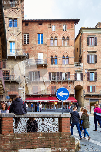 Image of View of Piazza del Campo square in Siena