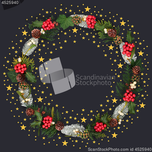 Image of Christmas Wreath Abstract