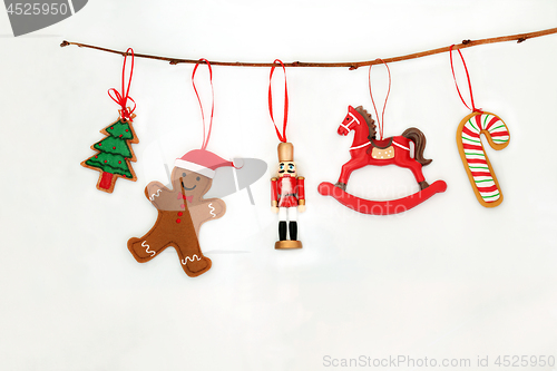 Image of Hanging Christmas Decorations