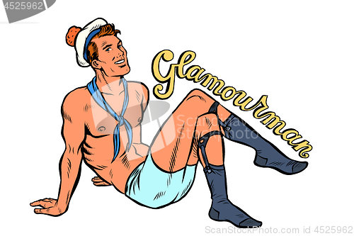 Image of sexy pinup sailor man