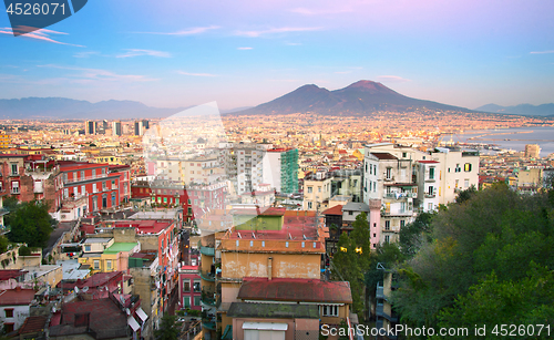 Image of Naples cityscape, Italy