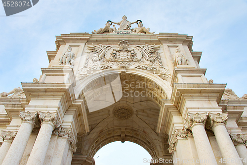 Image of Lisbon Triumphal Arch. Portugal