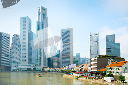 Image of Raffles place, Boat Quay. Singapore