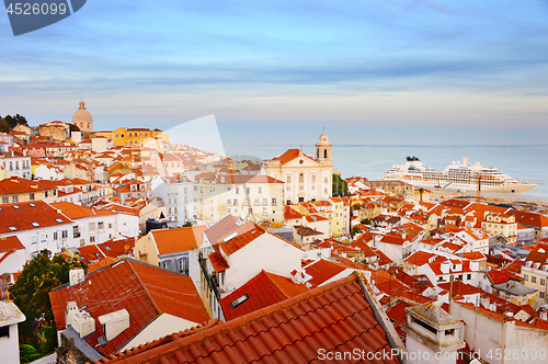 Image of Lisbon Old Town skyline, Portugal