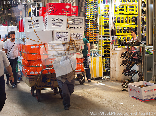 Image of Tehran Grand Bazaar manual workers